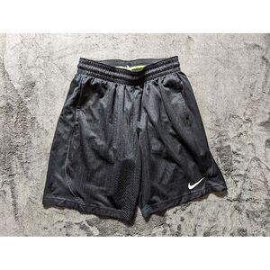 Nike Athletic Basketball Shorts Youth Boys Size Medium Black Drawstring W Pocket